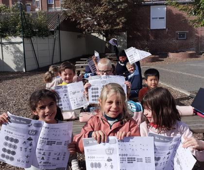 Cours d'anglais au soleil