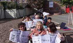 Cours d'anglais au soleil